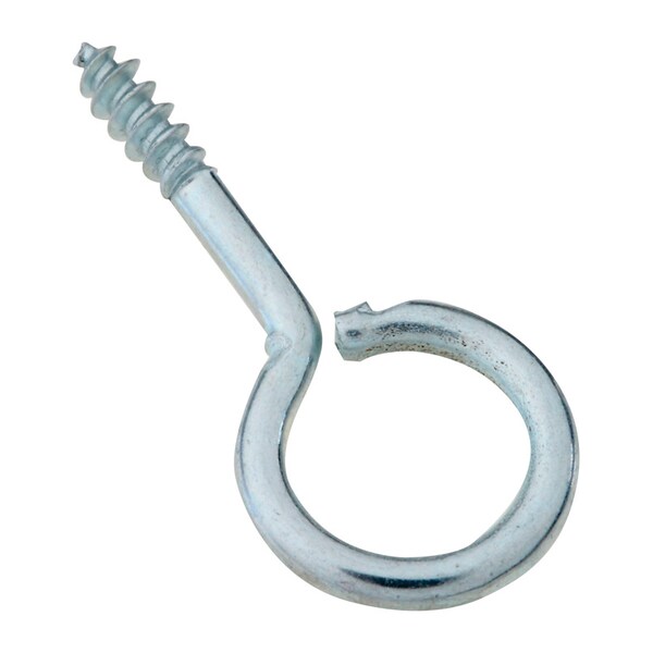 National Hardware 0.08 in. D X 1-1/16 in. L Zinc-Plated Steel Screw Eye 5 lb. cap. 12 pk N119-131 - main